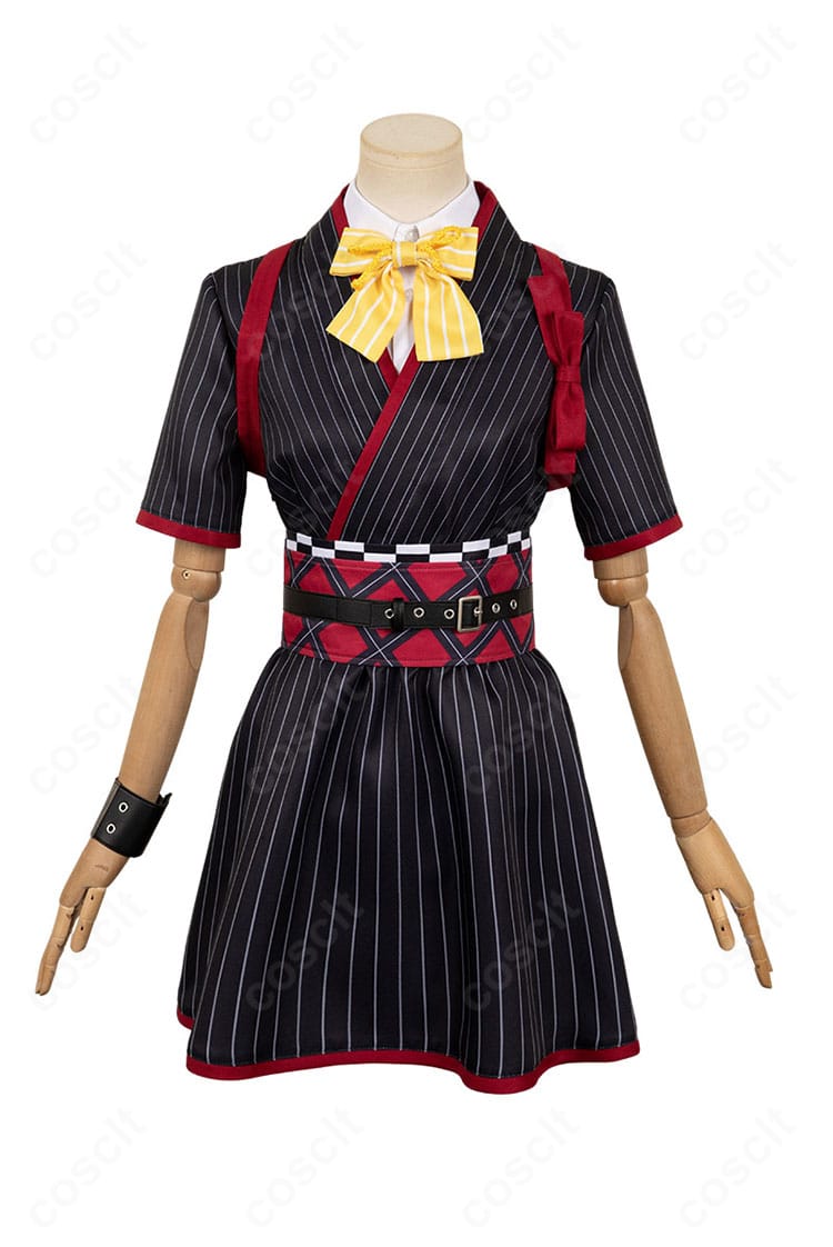 安和すばる ライブ衣装Ver.のコスプレ衣装・正面全景。落ち着いた色味と和要素のデザイン