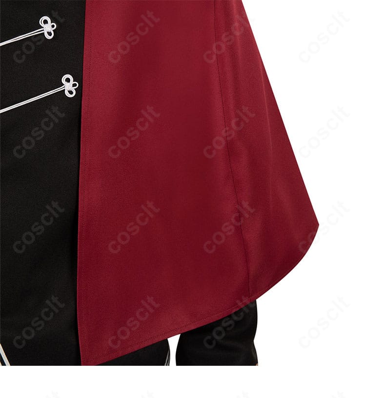 裾ディテール：コート裾のライン取りと装飾の仕上がり