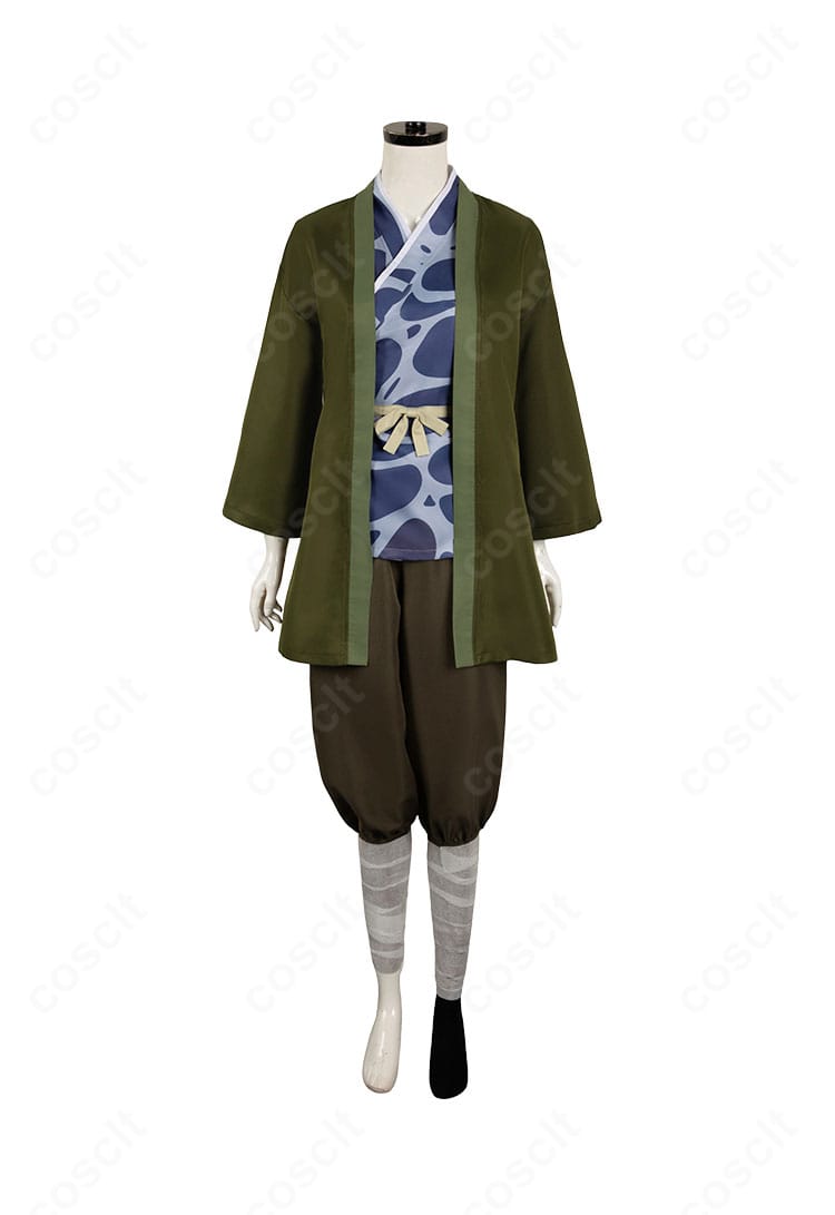 ダンジョン飯 イヅツミ コスプレ衣装 正面図｜和風テイストの配色と襟元装飾を高再現