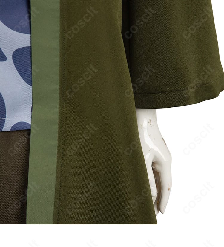 ダンジョン飯 イヅツミ コスプレ衣装 袖口装飾アップ｜袖口の切替とステッチを確認できる画像