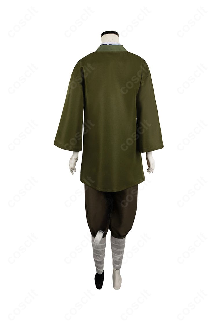 ダンジョン飯 イヅツミ コスプレ衣装 背面図｜コートの落ち感と尻尾パーツの取り付け位置