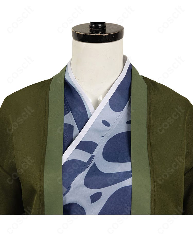 ダンジョン飯 イヅツミ コスプレ衣装 襟元装飾アップ｜刺繍風ディテールと縁取りの質感