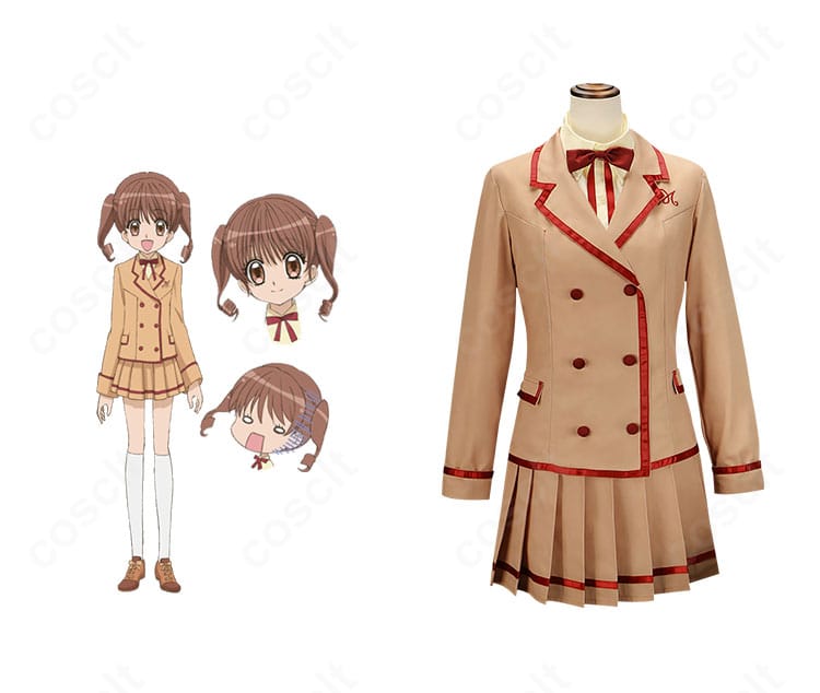 夢色パティシエール 天野いちごの学園制服コスプレ一式とキャラクターイメージ。イベント向けの高再現コスチューム全体像。