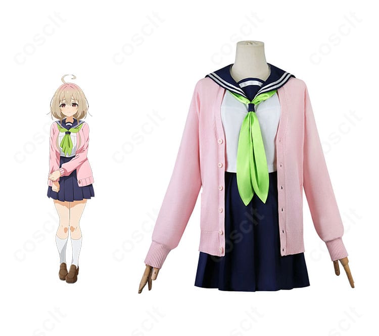 「しかのこのこのここしたんたん」狸小路絹のコスプレ衣装。落ち着いた配色でキャラクターの雰囲気を美しく再現。