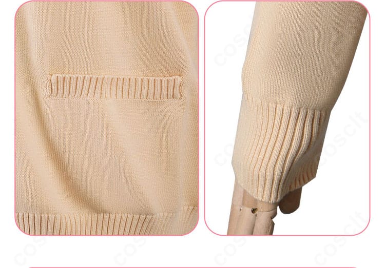 袖口とポケット周りのディテール。カフスの形状とポケットの縫製がリアルに再現されています。