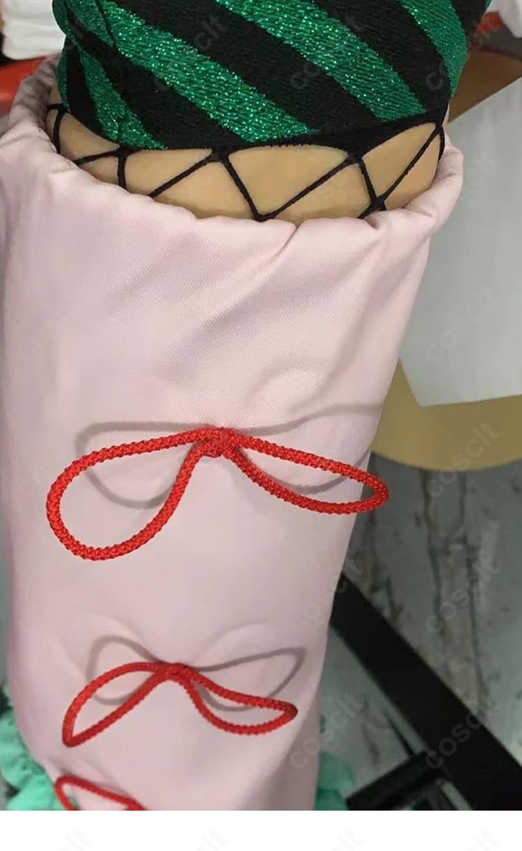 初音ミク ハオミク衣装の脚部装飾ディテール。装飾パーツの配置と質感の拡大写真