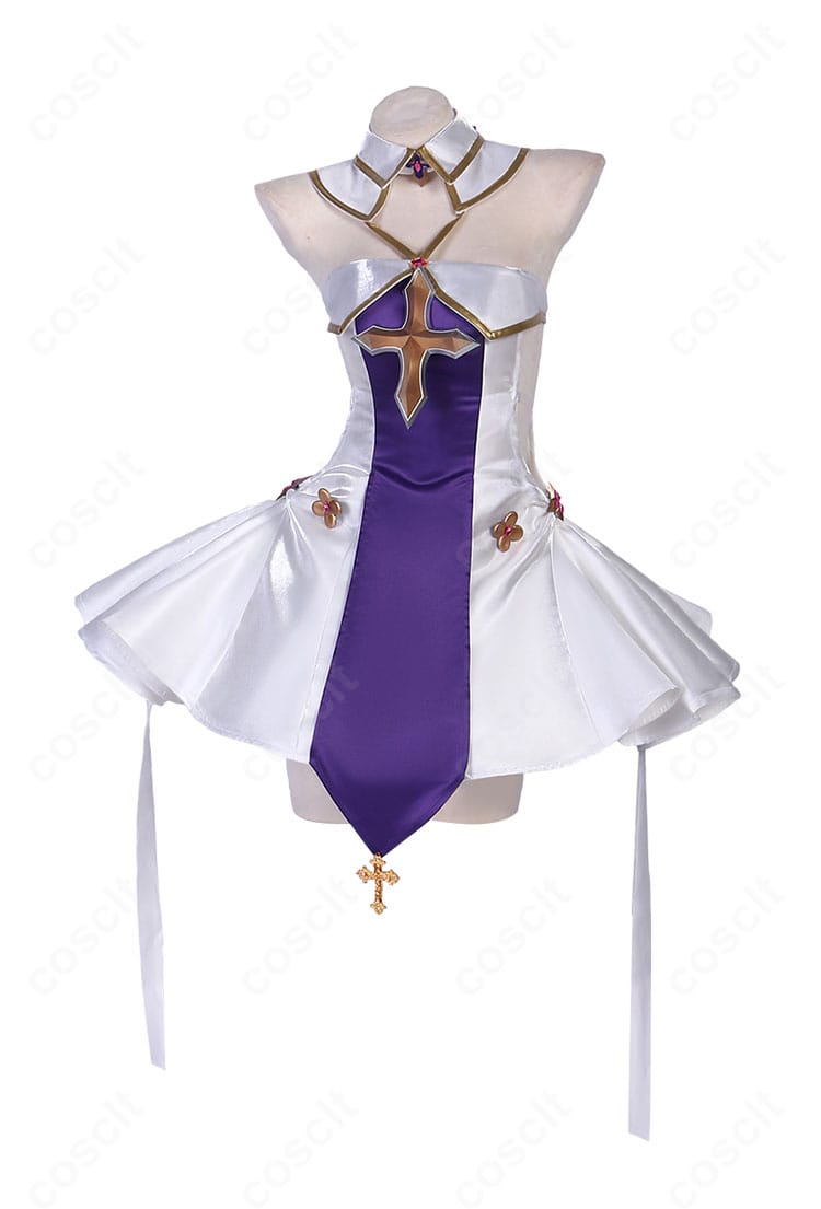 アズールレーン ユニコーン「ホワイト・マイ・エンジェル」フロント全体像。清楚な白ドレスとシルエット。