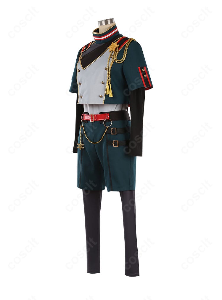 桜河こはく Double Face衣装の左側面、コートの落ち感と装飾配置