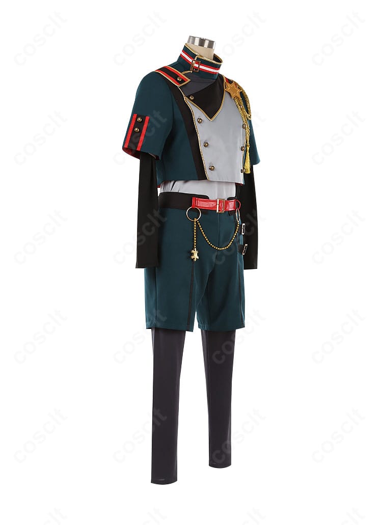 桜河こはく Double Face衣装の右側面、肩飾りとラインのディテール