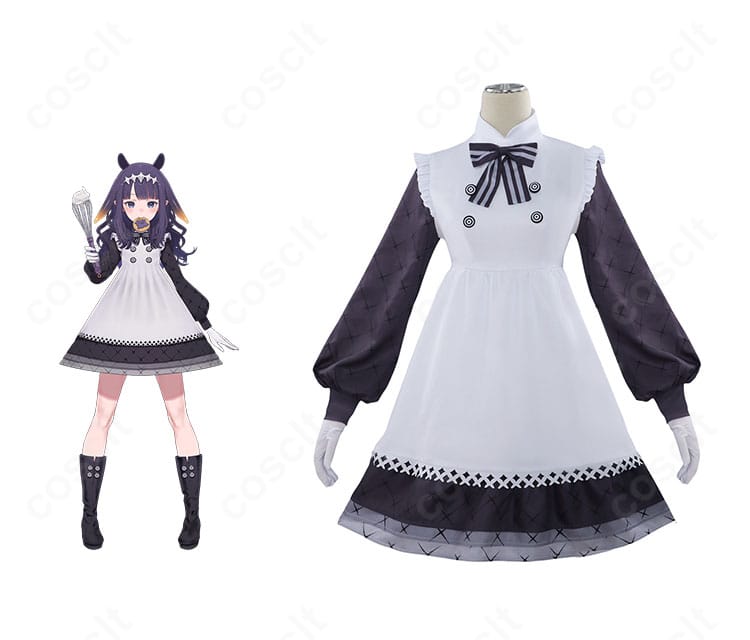 ホロライブEnglish 一伊那尓栖 新衣装のフルコーデ、質感とシルエットを忠実再現したコスプレ衣装全身