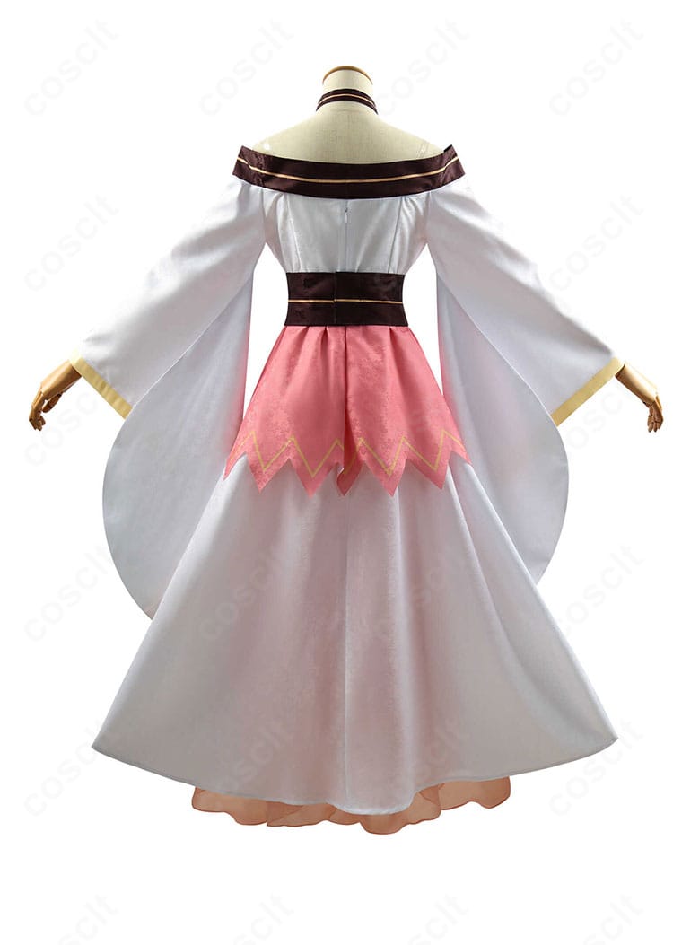 五河琴里 イフリート霊装 コスプレ衣装の背面全身。背中のリボンや腰飾りの配置、後ろ姿のシルエットを示す画像。