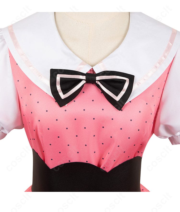 星野ルビー衣装の蝶ネクタイ クローズアップ。刺繍と形状がわかる高精細ディテール。