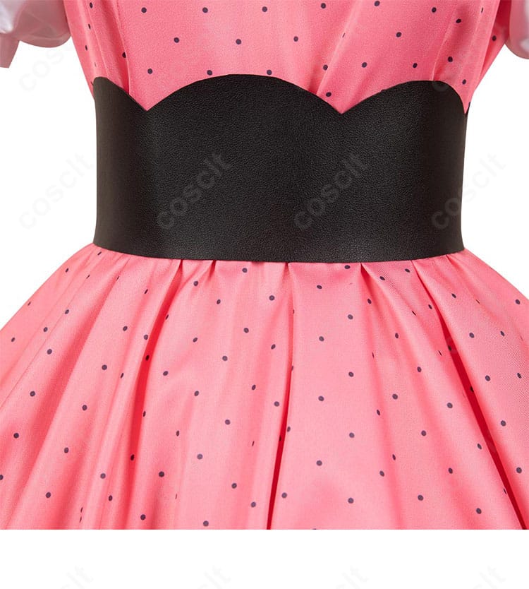 星野ルビー衣装のコルセットベルト詳細。質感と留め部の作りが分かる近接画像。