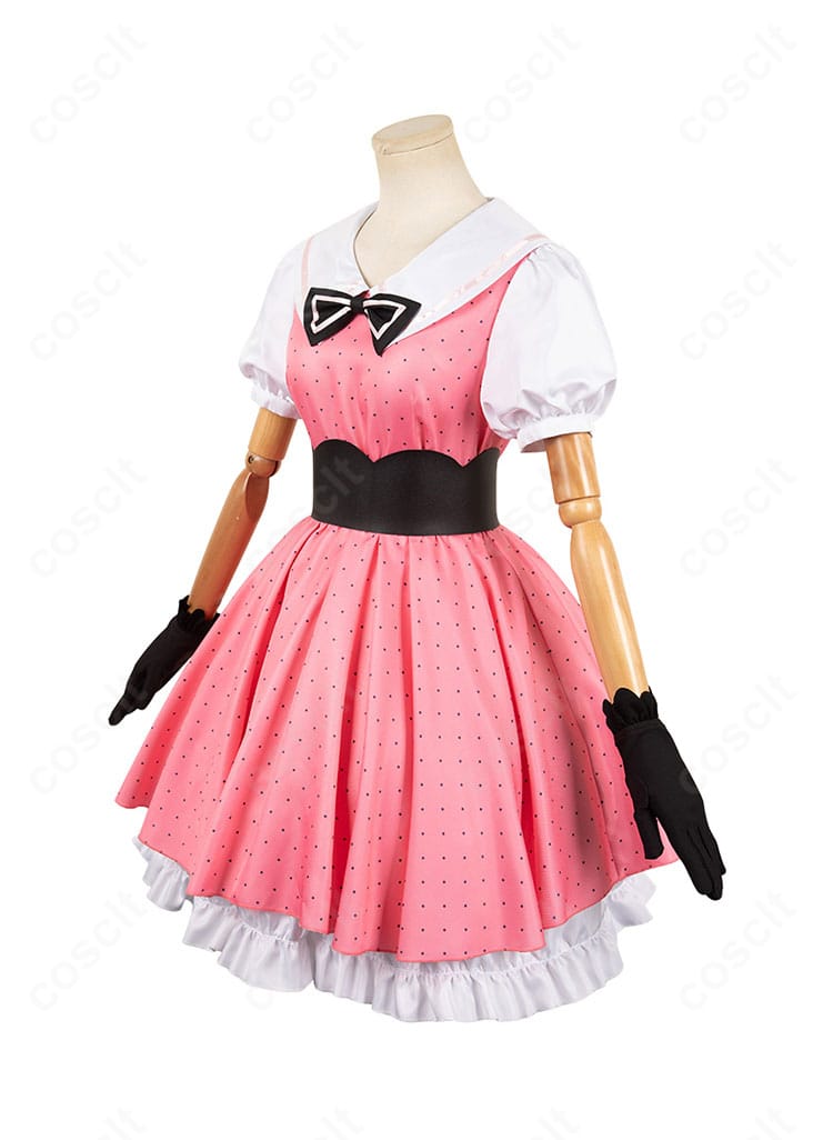 星野ルビーのコスプレ衣装 左側面。髪飾りとウエストラインのシルエットが分かるディテール撮影。