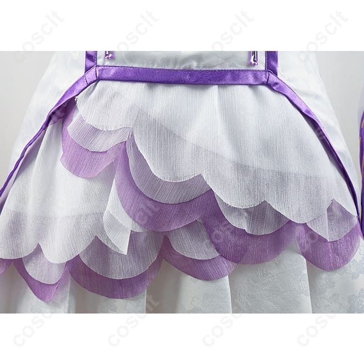 リゼロ エミリア コスプレ衣装 高再現で通気性良好、撮影・イベントに最適 - 5枚目の画像