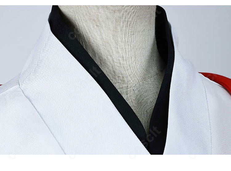 姫川大輝コスプレ衣装の背面ディテール。背中の切り替えと裾装飾の配置がわかるリアビュー。