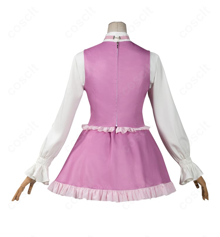 しゅごキャラ! ほしな歌唄 コスプレ衣装の背面。背中の切り替えと裾のラインまで端正に再現。