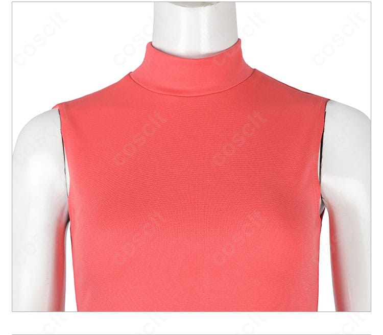 インナー(ベスト)ディテール|胸元の切替と生地質感