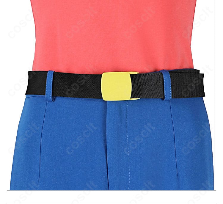 ベルト装飾のアップ|バックルとステッチの質感