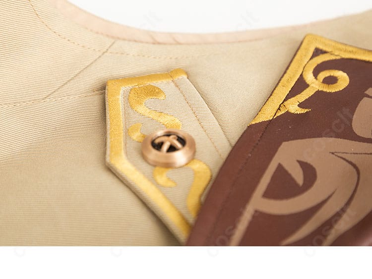 第五人格 昆虫学者 メリー・プリニウス コスプレ 襟とポケット周りの装飾ディテール