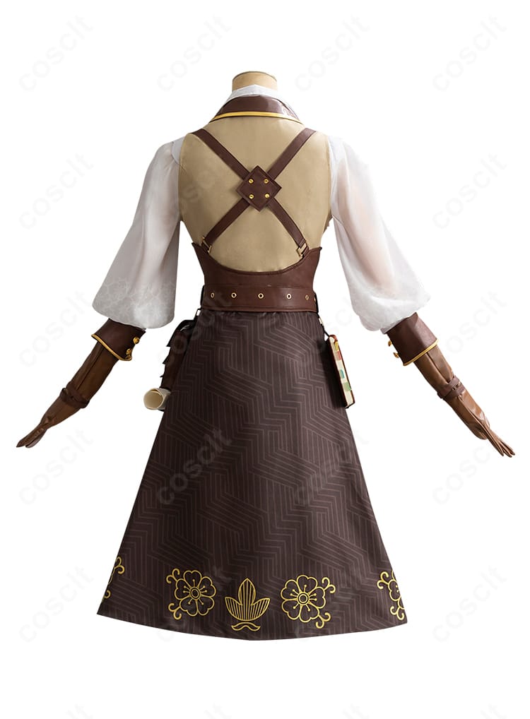 第五人格 昆虫学者 メリー・プリニウス 荒野の花コスプレ 背面カット コートの後ろディテール