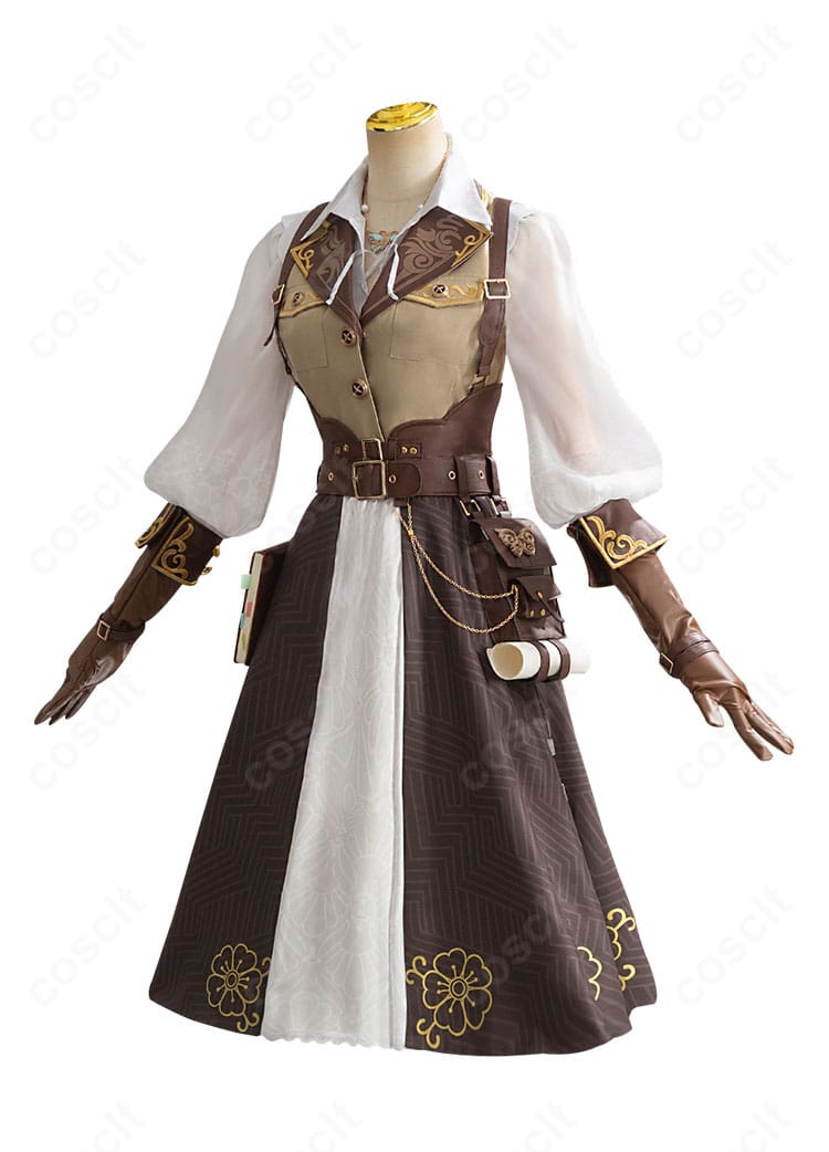 第五人格 昆虫学者 メリー・プリニウス 荒野の花コスプレ 側面カット 装飾とラインの作り込み