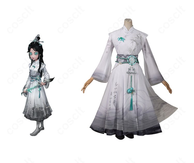 第五人格 骨董商（戚十一）「墨韻」フルセットとキャラクタービジュアルの比較画像