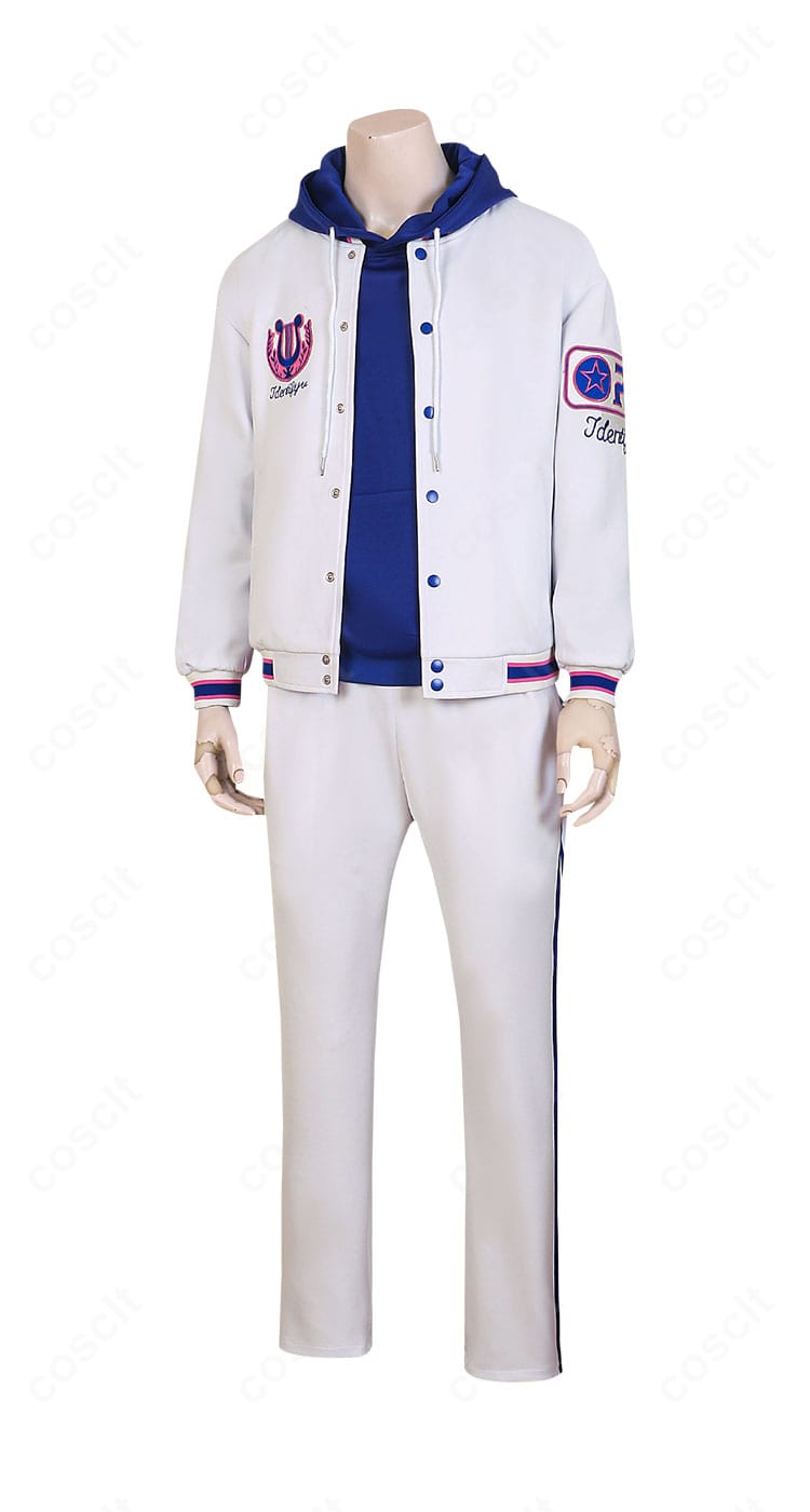 ナワーブ・サベダー(傭兵)OPH戦隊・現代服の側面。コートのラインと袖口の装飾を確認できるアングル。