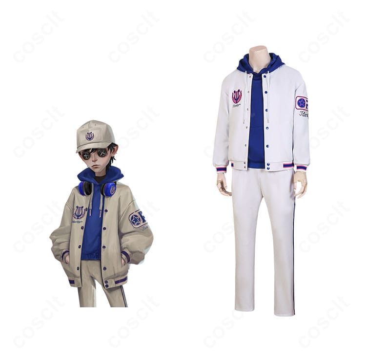 第五人格 傭兵(ナワーブ・サベダー)OPH戦隊・現代服の正面全身。胸元ロゴや直線的シルエットを忠実に再現。