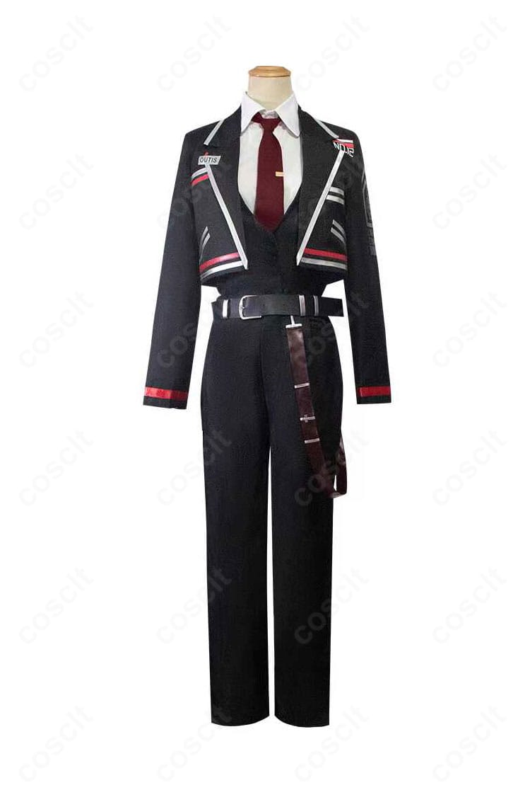 Limbus Company ウーティス コスプレ衣装の正面全体。端正なシルエットと生地のハリ感、ディテールが分かる画像。