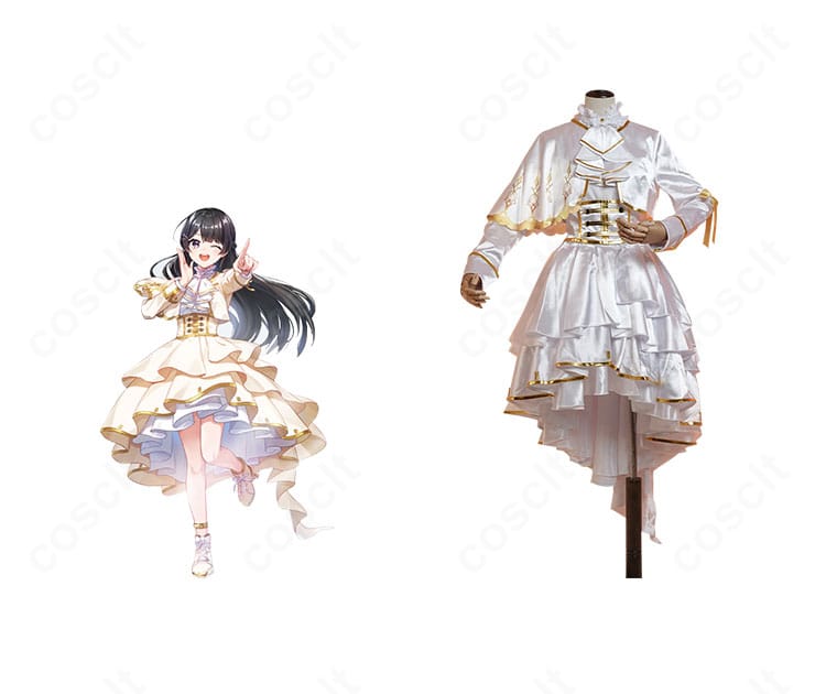 商品正面とキャラクターのコスプレ衣装を組み合わせた画像｜にじさんじ 先斗寧 コスプレ衣装