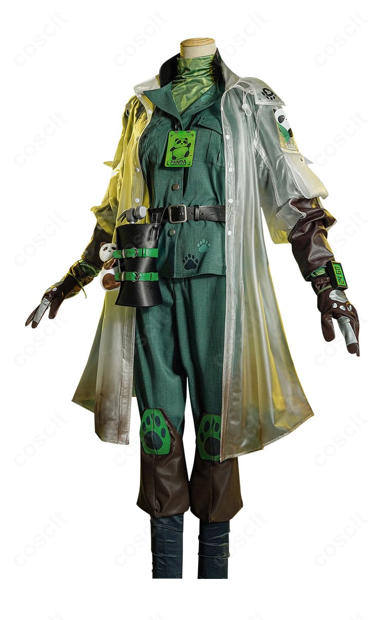 第五人格 墓守コスプレの側面ビュー。フードのボリュームや袖のライン、レッグカバーのシルエットをチェック。