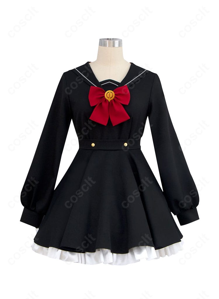 ブルーアーカイブ ニヤニヤ教授 コスプレ衣装の装飾ディテール。刺繍と花柄モチーフ、ボタンや縁取りの質感など細部の再現ポイントを拡大。