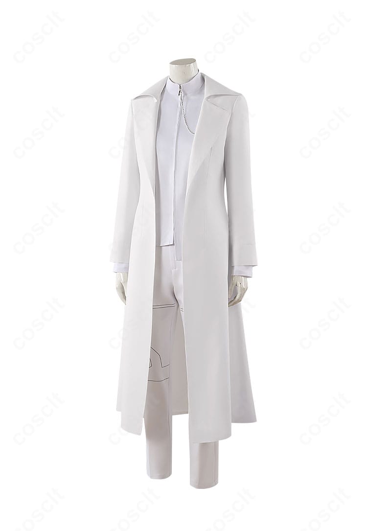 商品左側面。袖口の装飾とサイドシルエットの直線的なラインを見せる画像