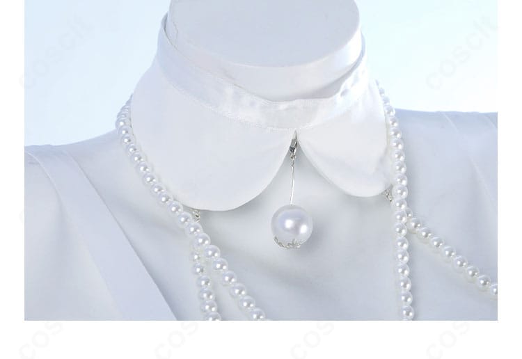 第五人格 グレイス衣装のネックレス装飾ディテール。モチーフの形状を強調