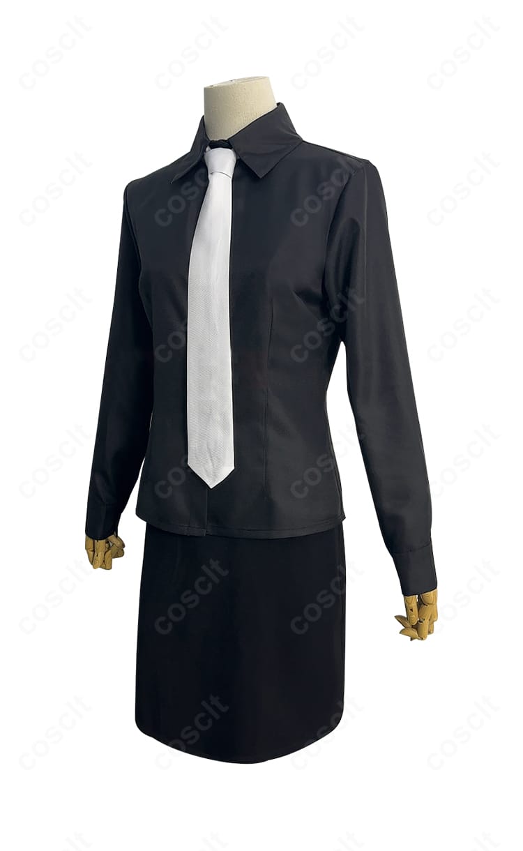 ラブ・キュート衣装 シャツ前面の細部 ステッチと襟元の作り