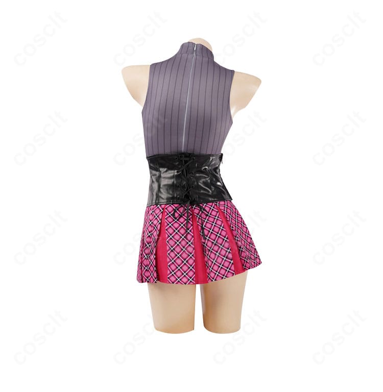 753♡(ナゴミ)衣装 背面。背中の装飾配置とスカートの広がり、整ったシルエットを確認。