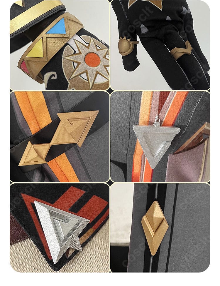 マーヴィカ 炎神 コスプレ衣装全体の装飾ディテール。各部品の作り込みを俯瞰