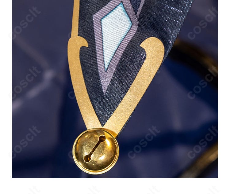 鈴の装飾ディテール。光沢と取り付け位置が分かる画像