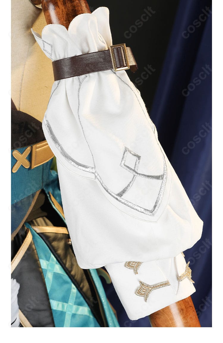 袖口の装飾ディテール。模様と縁取りの仕上げを捉えたアップ画像