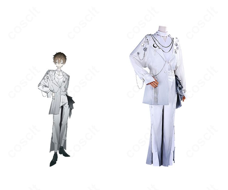 プロジェクトセカイ 東雲彰人 未来都市エイプリル衣装のフルコーデ。小物まで含めた役柄再現カット