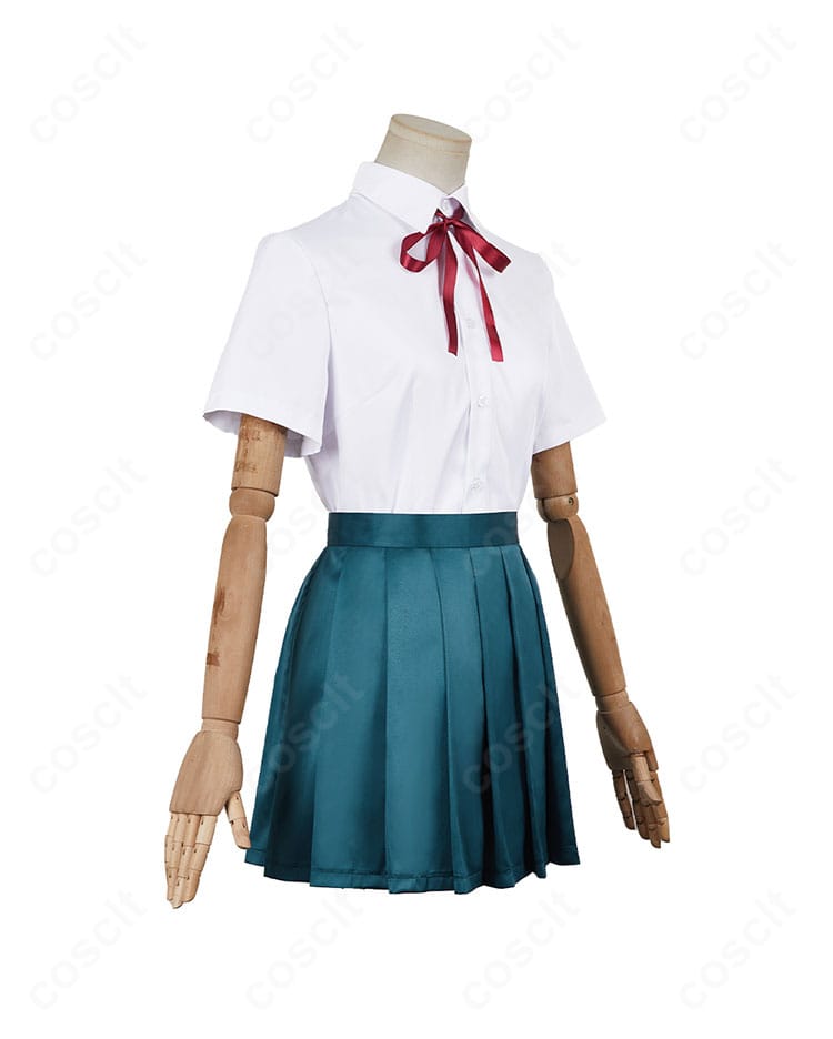 染井吉乃 学園制服コスプレの右側面。バランスの取れたスカートラインで横姿も上品。