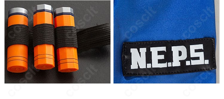 セス・ローウェル衣装 手首アクセサリーのアップ。金属風パーツとベルトの質感表現。