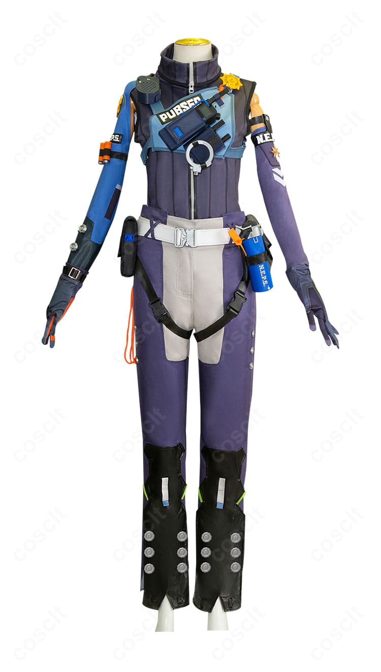 ゼンレスゾーンゼロ セス・ローウェル衣装 正面全体図。配色バランスとシルエットを確認できるカット。