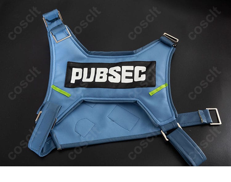 セス・ローウェル衣装 背面アクセサリーのクローズアップ。固定位置と装飾質感の確認に最適。