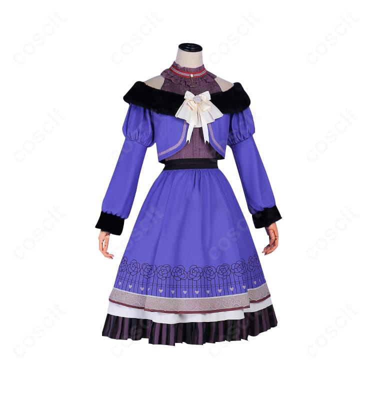 桐谷遥 コスプレ衣装の正面ディテール。落ち着いた色味と再現度の高い仕立てが伝わる近接イメージ。