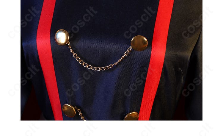 山城恋コスプレ衣装の胸元装飾。特徴的なモチーフ配置を忠実に再現。