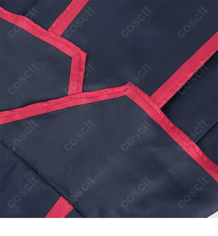 東 日万凛 コスプレの裾デザイン。ハリ感のある生地で形が崩れにくい