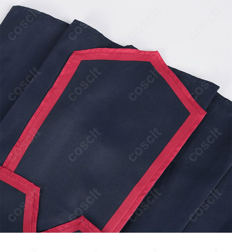 東 日万凛 コスプレのスカート装飾。再現度の高い切替と縁取り