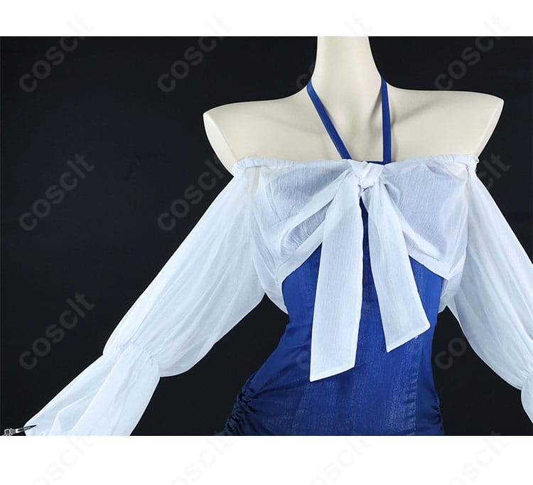 装飾ディテール：多祢村理子 水着コスプレ衣装に施された装飾や意匠の質感が分かる接写画像